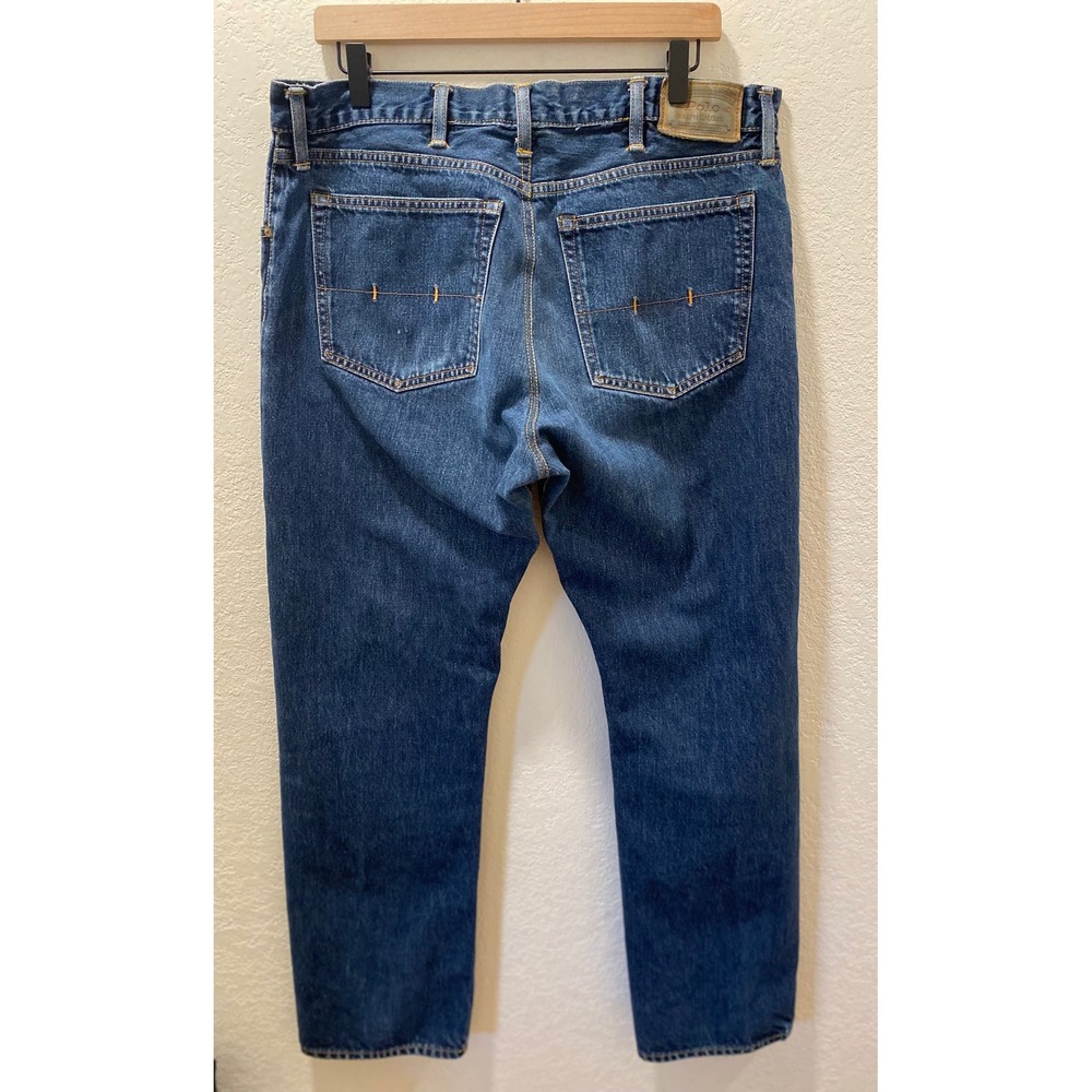 Polo Ralph Lauren Hampton Straight Mens Jeans Dark Wash Blue Denim